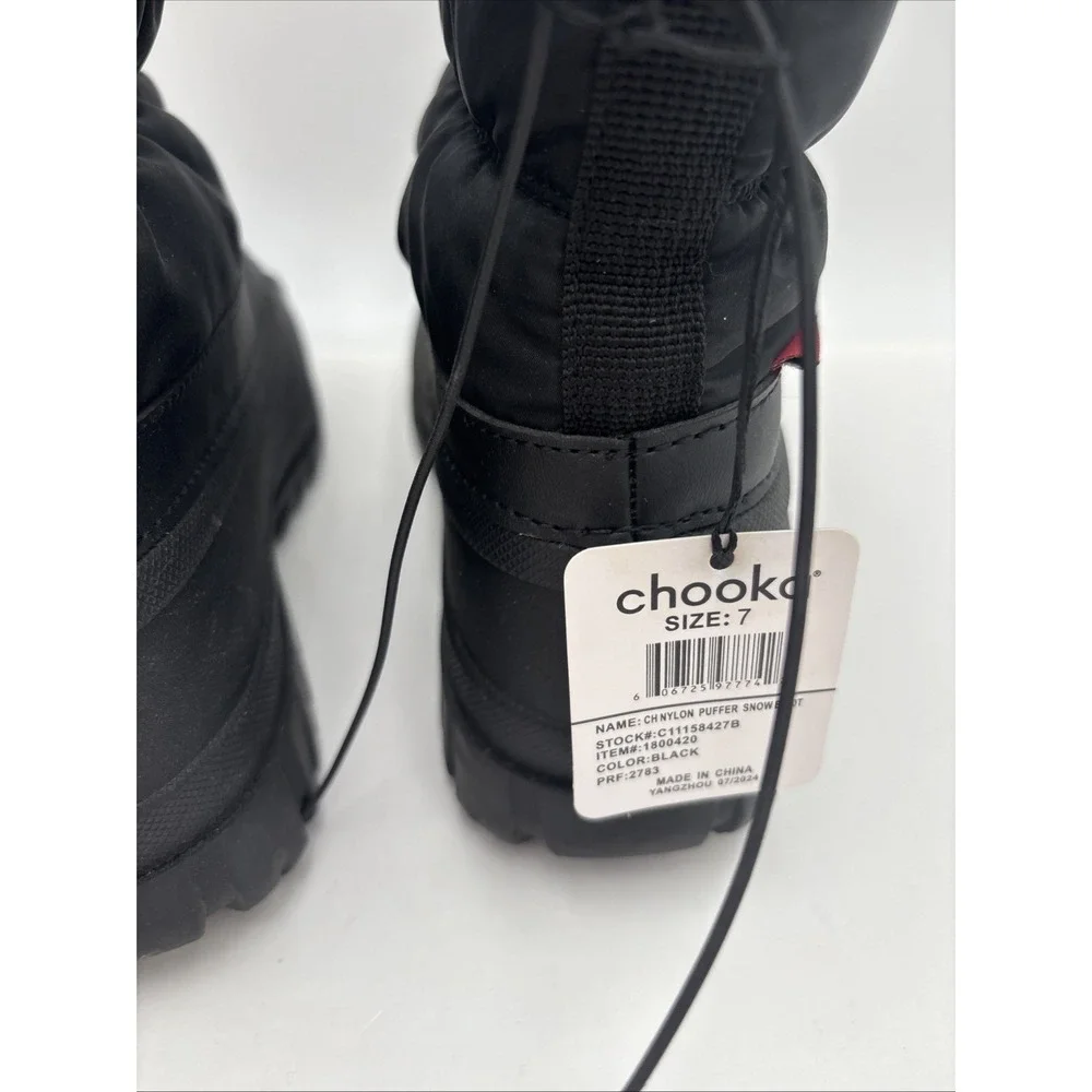 Chooka Women's Nylon Puffer Insulated Defender Repellent Snow Boots S 7